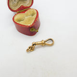 Edwardian 9ct Rose Gold Albert Watch Chain Dog Clip Clasp Antique c1910