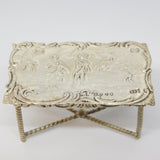 Victorian Sterling Silver Miniature Pub Tavern Table Antique 1890 London