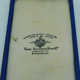 Boxed Sterling Silver Large Sword Form Masonic Jewel Medal 1928 Antique Birmingham