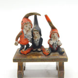 19th Century Cold Painted Vienna Bronze Elves Fairytale Ornament Antique c1860s