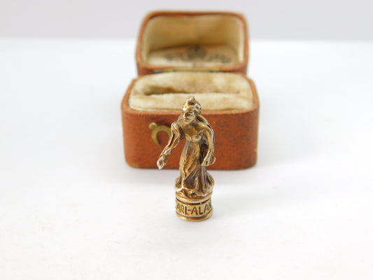 Sterling Silver Gilded 'Carl-Alan' of Mecca Dancing Award Charm 1965 Vintage