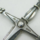 Boxed Sterling Silver Large Sword Form Masonic Jewel Medal 1928 Antique Birmingham