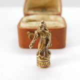 Sterling Silver Gilded 'Carl-Alan' of Mecca Dancing Award Charm 1965 Vintage