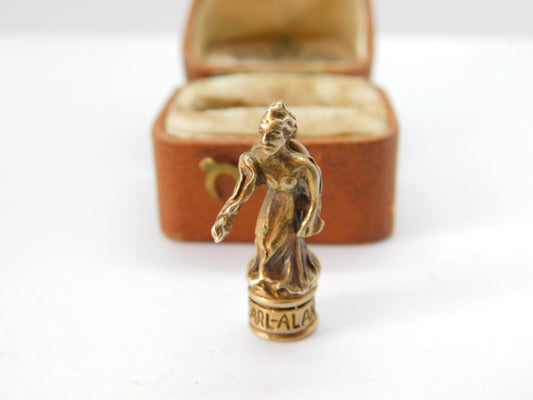 Sterling Silver Gilded 'Carl-Alan' of Mecca Dancing Award Charm 1965 Vintage