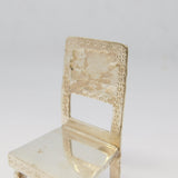 Cast Sterling Silver Miniature Dolls House Dining Chain Vintage 1977 Birmingham