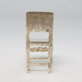 Cast Sterling Silver Miniature Dolls House Dining Chain Vintage 1977 Birmingham