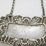 William IV Sterling Silver Madeira & Sherry Decanter Label Pair Antique 1837 Birmingham