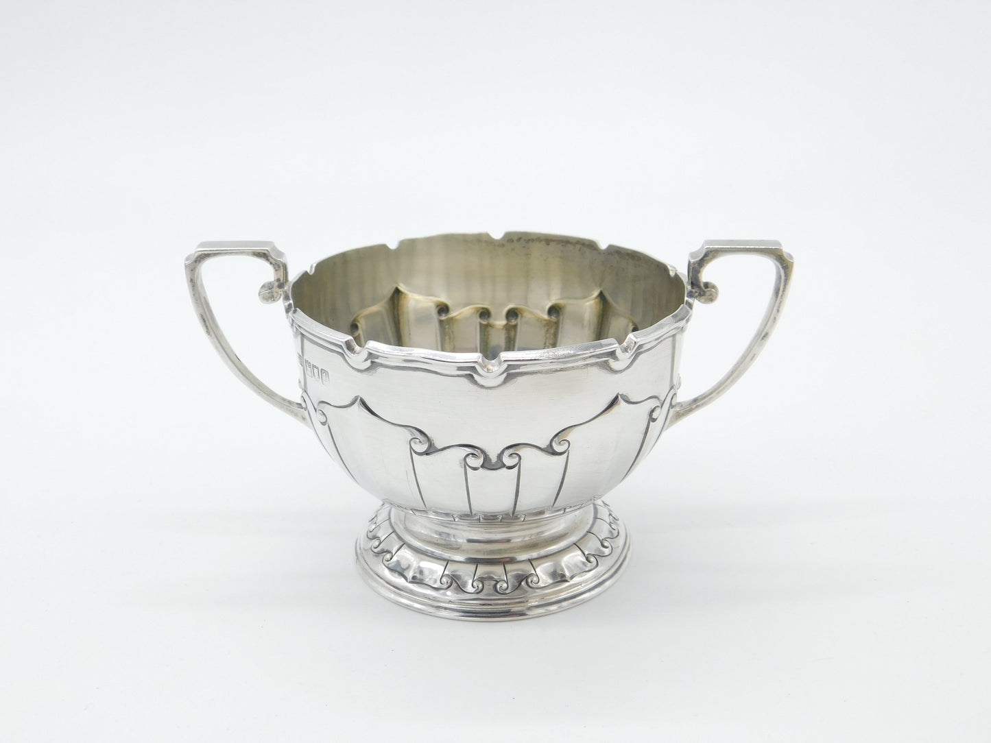 Edwardian Arts & Crafts Sterling Silver Two-Handled Trophy Cup Antique 1906 London