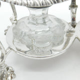 George III Sterling Silver Cruet Sauce Service 1769 London Antique Crested