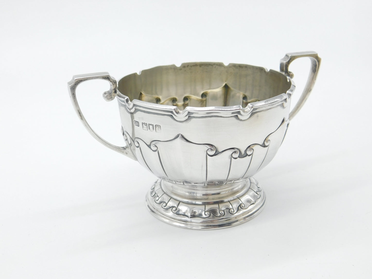 Edwardian Arts & Crafts Sterling Silver Two-Handled Trophy Cup Antique 1906 London