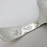 George III Sterling Silver Floral Tea Caddy Spoon Antique 1811 Birmingham