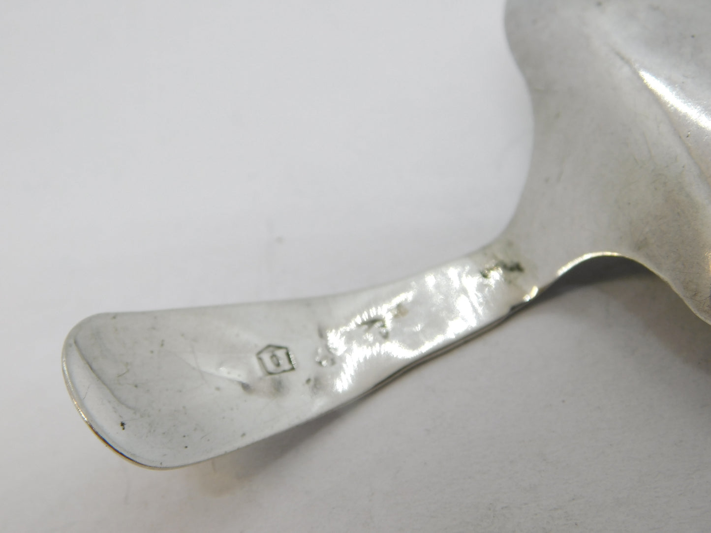 George III Sterling Silver Floral Tea Caddy Spoon Antique 1811 Birmingham