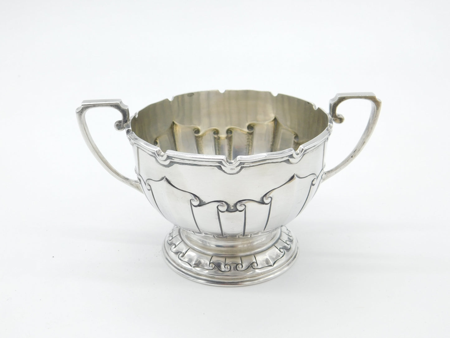 Edwardian Arts & Crafts Sterling Silver Two-Handled Trophy Cup Antique 1906 London