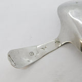 George III Sterling Silver Floral Tea Caddy Spoon Antique 1811 Birmingham