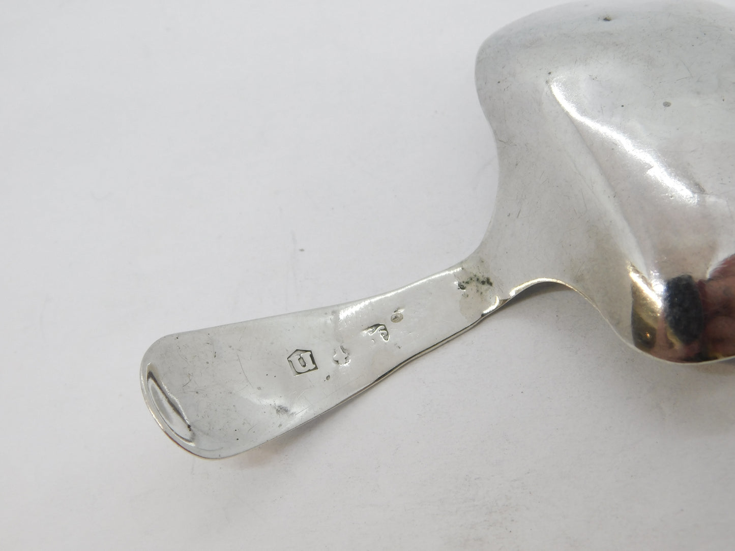 George III Sterling Silver Floral Tea Caddy Spoon Antique 1811 Birmingham