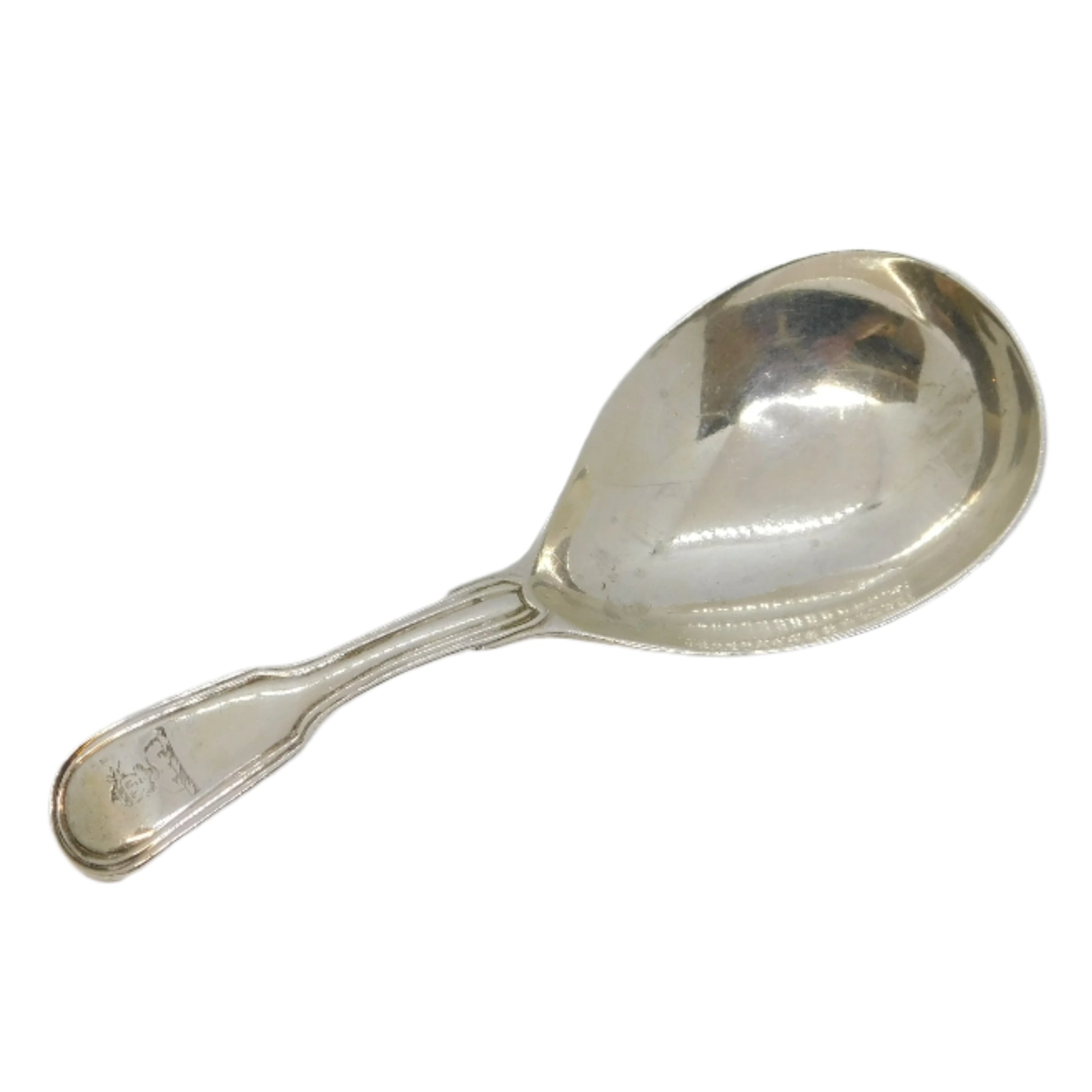 Georgian Silver Tea Caddy Spoon Antique
