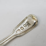 George III Sterling Silver Crested Tea Caddy Spoon Antique 1804 London