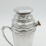 Early 20th Century Silver Plated Cocktail Shaker Antique c1920 Art Deco
