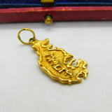 18ct Yellow Gold Map of Malta Souvenir Charm or Pendant Vintage c1960
