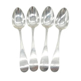 Perth Scottish Provincial Sterling Silver Set of Dessert Spoons Antique c1800s