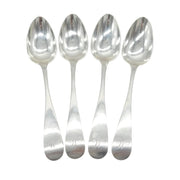 Perth Scottish Provincial Sterling Silver Set of Dessert Spoons Antique c1800s