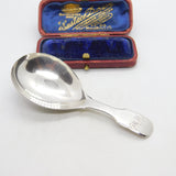 Georgian Stering Silver Fiddle Pattern Tea Caddy Spoon 1822 London Antique