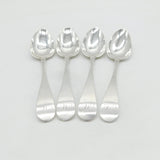 Perth Scottish Provincial Sterling Silver Set of Dessert Spoons Antique c1800s