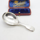 Georgian Stering Silver Fiddle Pattern Tea Caddy Spoon 1822 London Antique