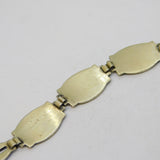 Aksel Holmsen Sterling Silver Enamel Nordic Panel Bracelet Antique Art Deco