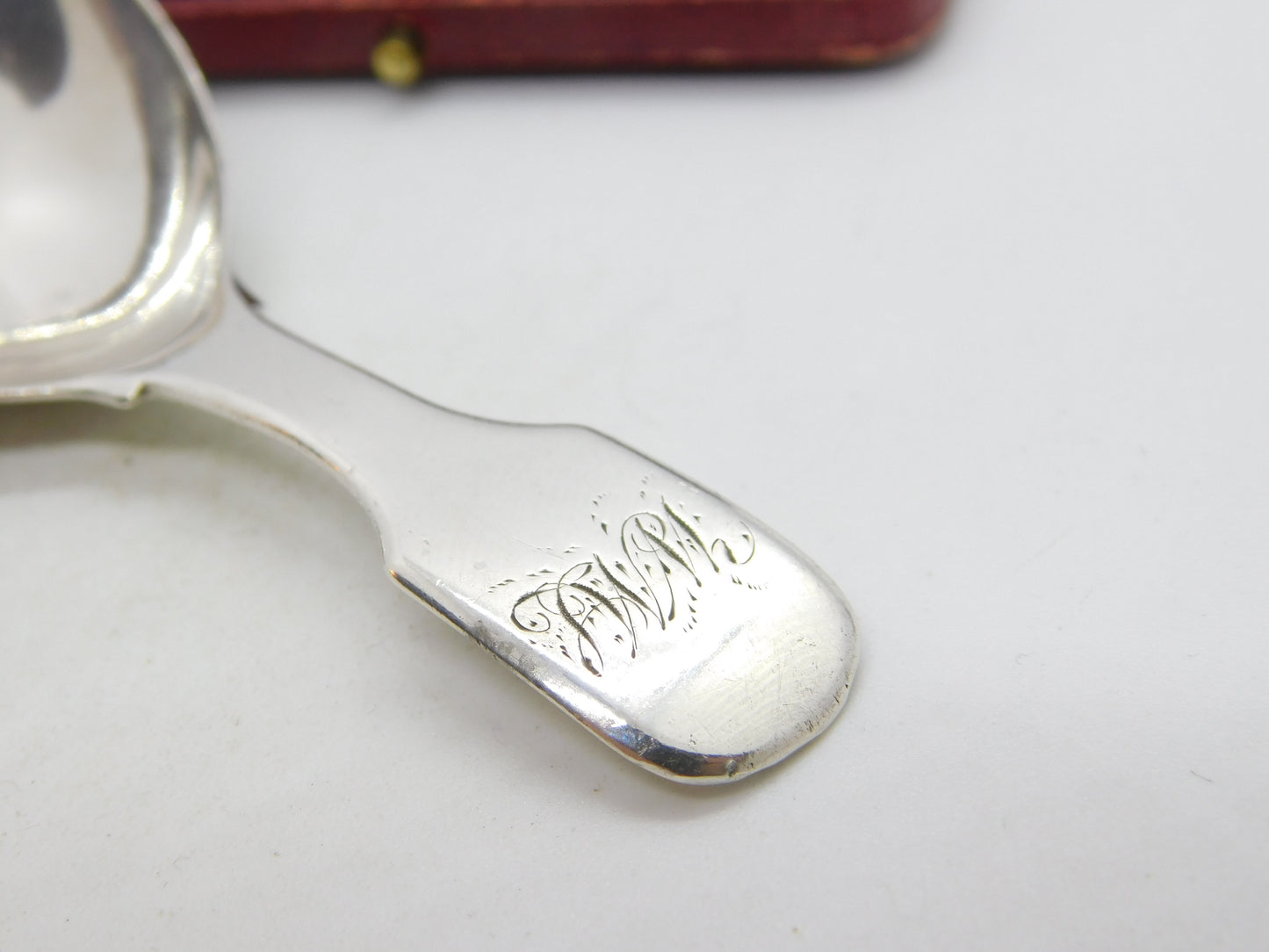 Georgian Stering Silver Fiddle Pattern Tea Caddy Spoon 1822 London Antique