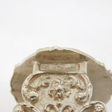 Cast Sterling Silver Novelty Fish on Pub Table Miniature Vintage 1973 Birmingham