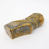 Victorian Brass Novelty 'William Gladstone' Vesta Case Antique c1860