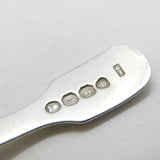 Georgian Stering Silver Fiddle Pattern Tea Caddy Spoon 1822 London Antique