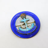 Bernard Instone WWII Sterling Silver Enamel Royal Navy Sweetheart Brooch