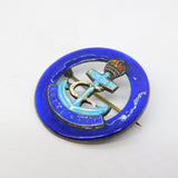 Bernard Instone WWII Sterling Silver Enamel Royal Navy Sweetheart Brooch