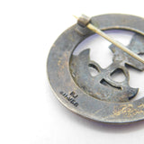 Bernard Instone WWII Sterling Silver Enamel Royal Navy Sweetheart Brooch