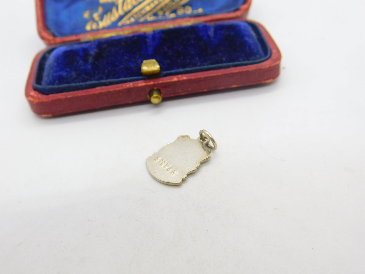 Sterling Silver & Colourful Enamel Cheddar Cheese Charm Vintage c1970