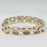 Mexican .900 Silver Chunky Chain Link Bracelet Vintage c1970 - 50g