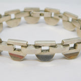 Mexican .900 Silver Chunky Chain Link Bracelet Vintage c1970 - 50g