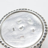 Victorian Sterling Silver Repousse Trinket Box Charming Scenes Antique 1893