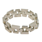 Mexican .900 Silver Chunky Chain Link Bracelet Vintage c1970 - 96g