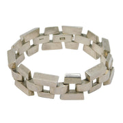Mexican .900 Silver Chunky Chain Link Bracelet Vintage c1970 - 96g