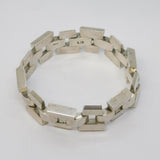 Mexican .900 Silver Chunky Chain Link Bracelet Vintage c1970 - 96g
