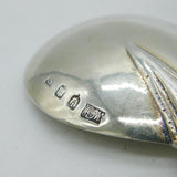 Scottish Pair of Sterling Silver Apostle Form Tea Caddy Spoons Antique Edinburgh