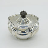 Art Deco Sterling Silver Fluted Pattern Tea Caddy Antique 1919 London