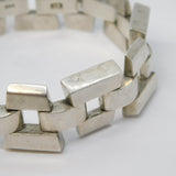 Mexican .900 Silver Chunky Chain Link Bracelet Vintage c1970 - 96g