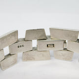 Mexican .900 Silver Chunky Chain Link Bracelet Vintage c1970 - 96g
