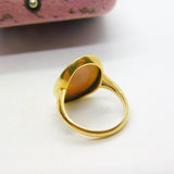 Victorian 18ct Yellow Gold Classical Female Shell Cameo Antique c1890 Birmingham