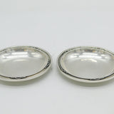 Georg Jensen Pair of Sterling Silver Pin Dishes Antique 1935 London Import
