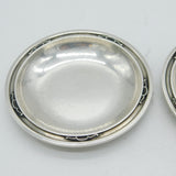 Georg Jensen Pair of Sterling Silver Pin Dishes Antique 1935 London Import